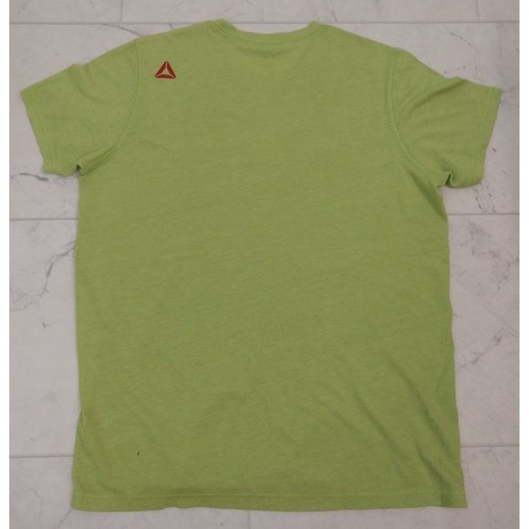 Reebok CrossFit Lime Green Athletic Workout T Shirt Men's Sz XL - Picture 2 of 8